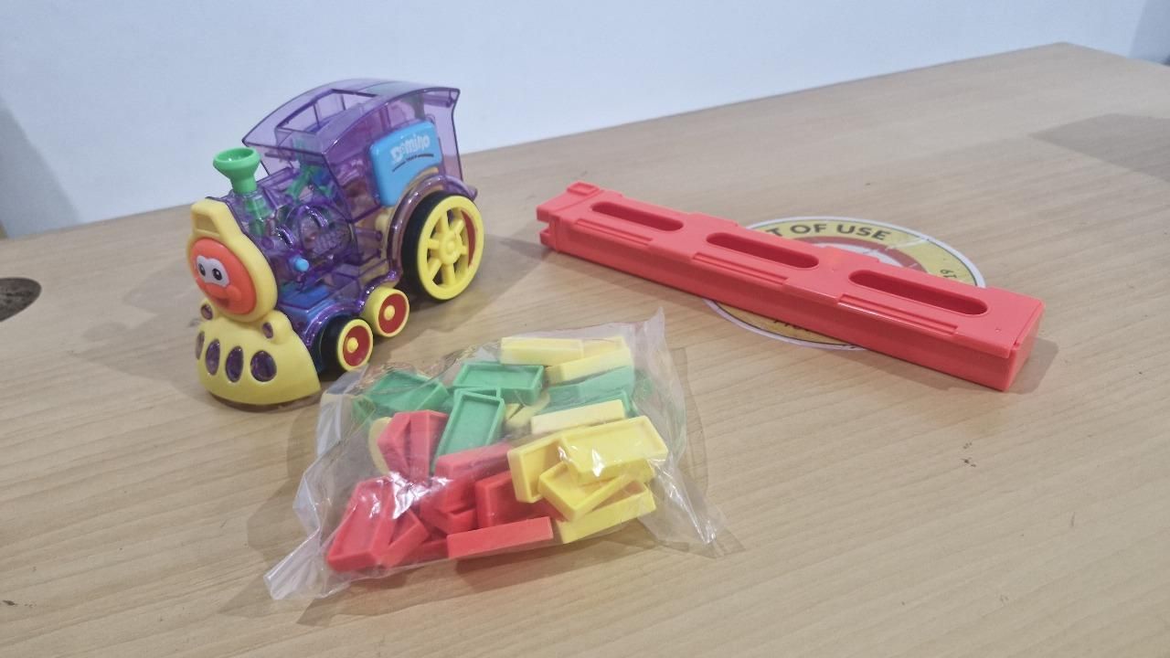 Train Toy Domino Set for Kids & BPA-Free Plastic with Sound Effects