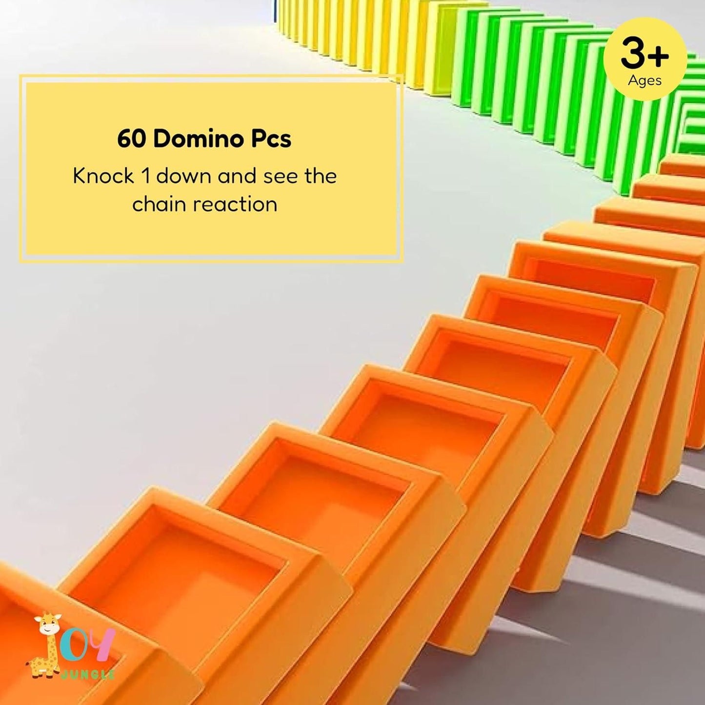 Train Toy Domino Set for Kids & BPA-Free Plastic with Sound Effects