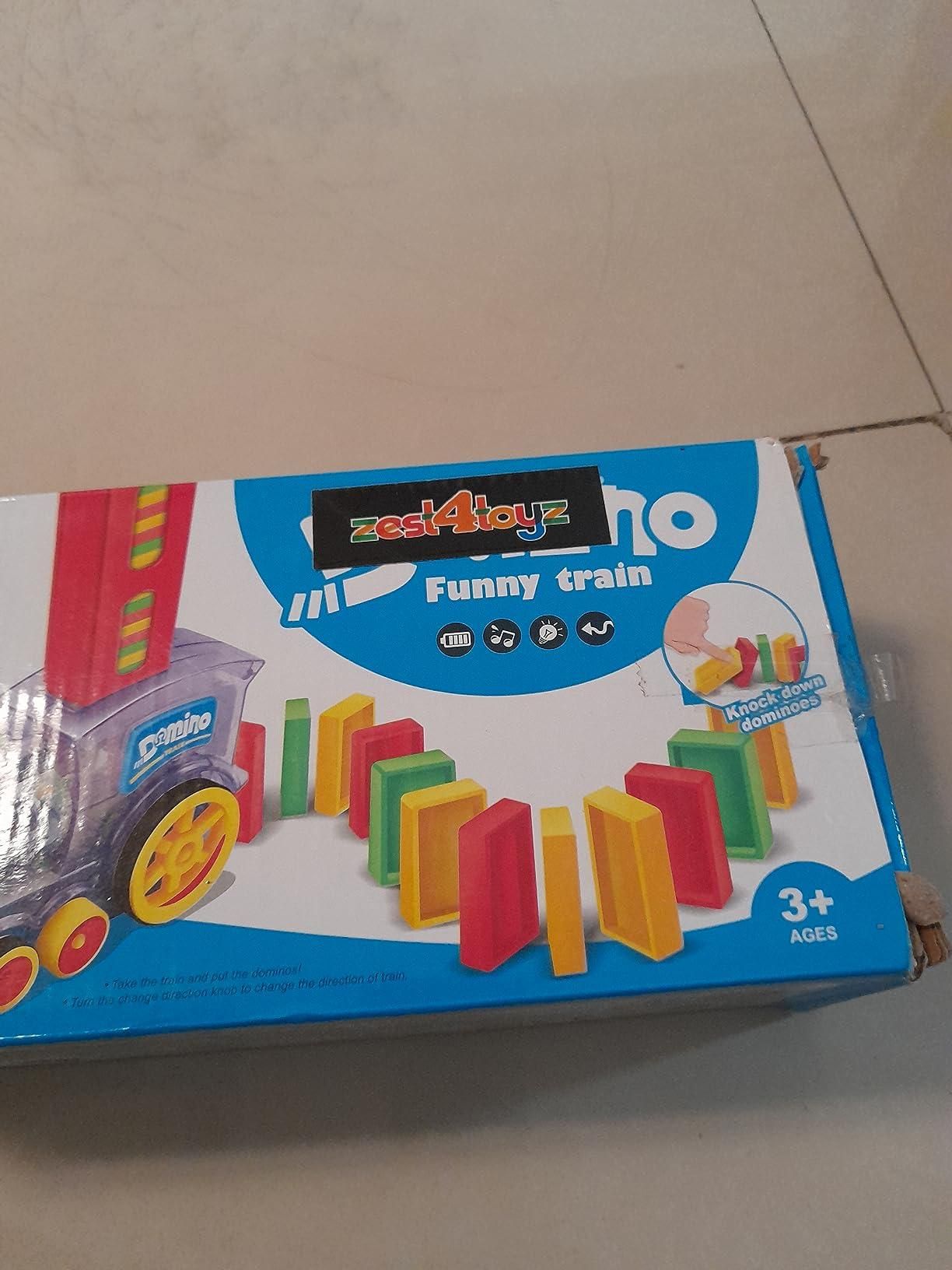 Train Toy Domino Set for Kids & BPA-Free Plastic with Sound Effects