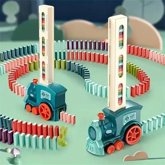 Train Toy Domino Set for Kids & BPA-Free Plastic with Sound Effects